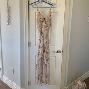 High - low wrap dress